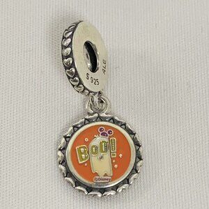 Pandora Disney Parks 2022 Halloween Minnie Mouse Boo Ghost Charm, S925 Silver